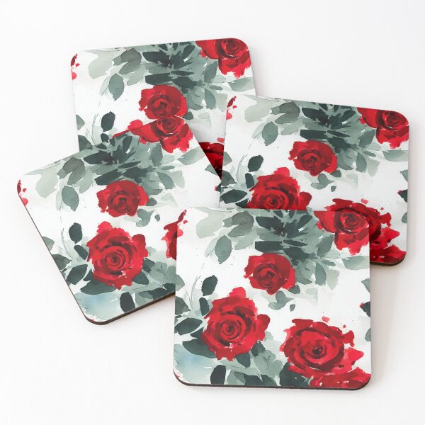 Item preview, Red Roses Impressionist Watercolour designed and sold by GrizzlyGaz.
