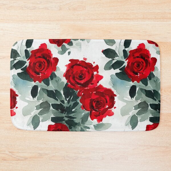 Artikelvorschau, Rote Rosen-Impressionist-Aquarell entworfen und verkauft von GrizzlyGaz.