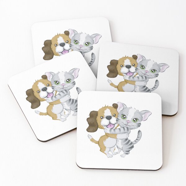 Item preview, CATS AND DOGS ARE FRIENDS designed and sold by haytx.
