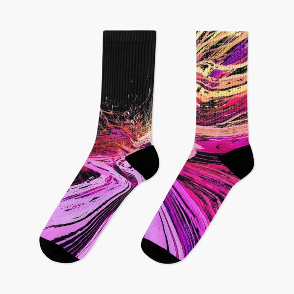 Item preview, Y2K Aesthetic Colors Hot Pink Lilac Pink Shades with Gen Z Yellow and Black 1 of 4 designed and sold by Beachy.