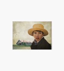 Amish Boy Portrait Poster Art Board