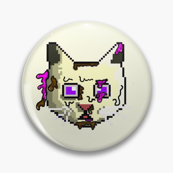 Item preview, pixel x line ice cream cat with graffiti style designed and sold by Sweet Bee's.