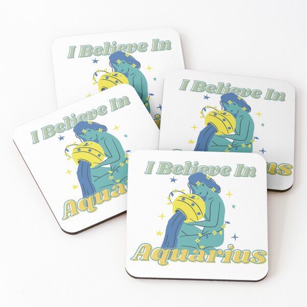 Item preview, Cute I Believe in Aquarius Horoscope Sticker  designed and sold by TheCreativeFab.