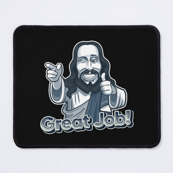 Item preview, Jesus GREAT JOB! Meme Sticker designed and sold by SkippyDesign.