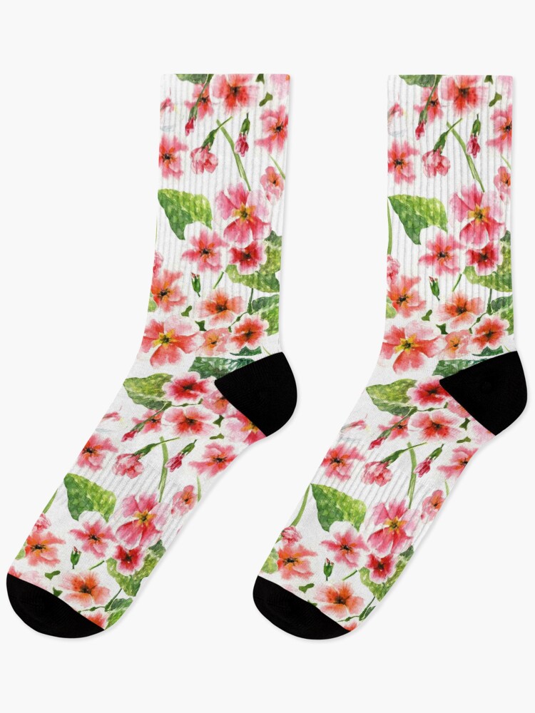Thumbnail 1 of 5, Socks, flower pattern designed and sold by PATTRENKING.