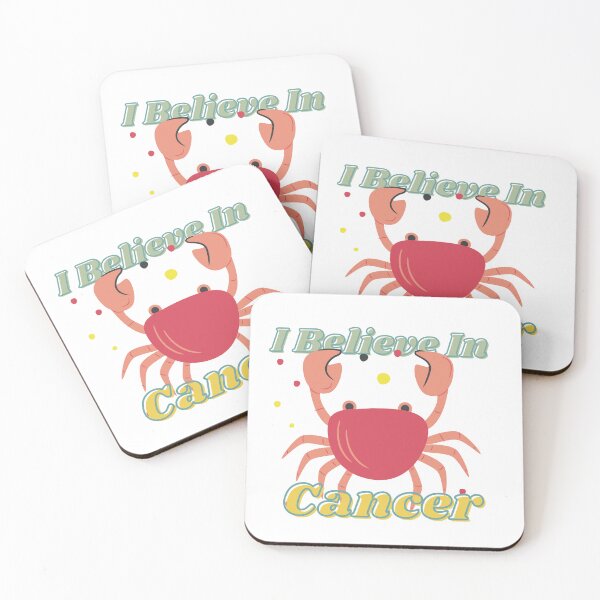 Item preview, Cute I Believe in Cancer Horoscope Sticker  designed and sold by TheCreativeFab.
