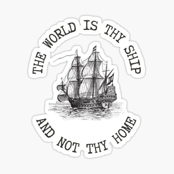 Item preview, The World Is Thy Ship & Not Thy Home - St. Therese Quote - saint quote  designed and sold by ISBrunning.
