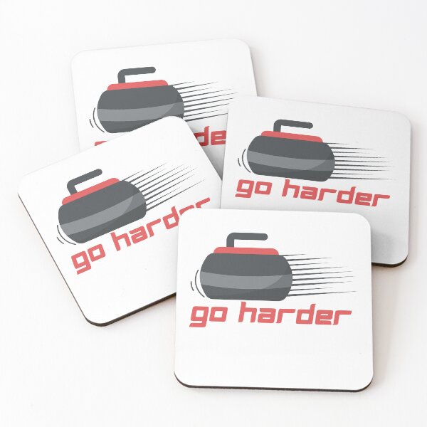 Item preview, Go harder curling winter sport design designed and sold by reka88.