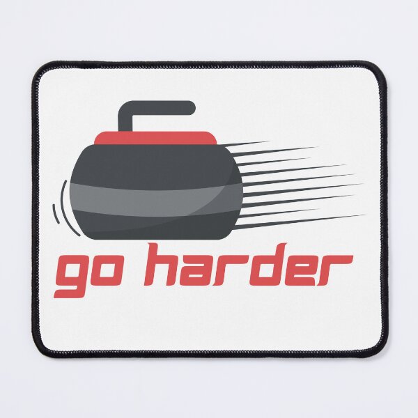 Item preview, Go harder curling winter sport design designed and sold by reka88.