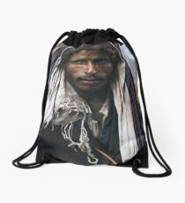 "A Bedouin in his happy mood", Jerusalem, Palestine, 1921. Drawstring Bag