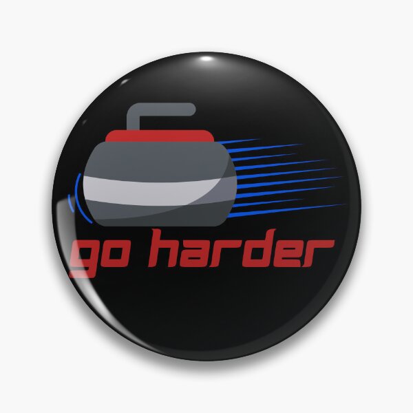 Item preview, Go harder curling winter sport design designed and sold by reka88.