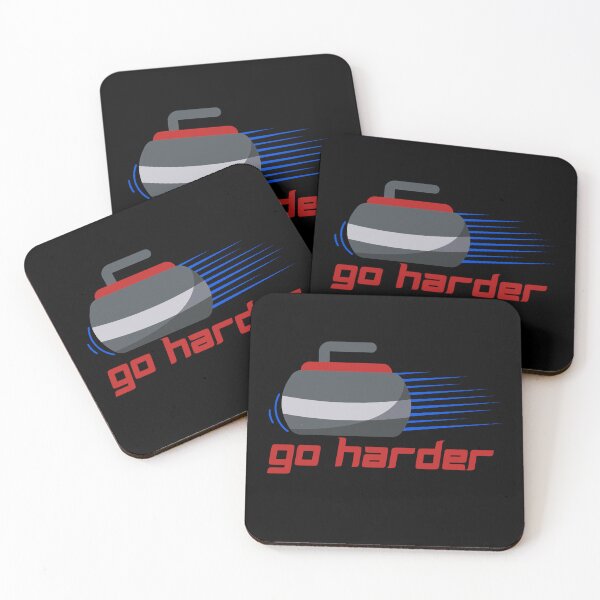Item preview, Go harder curling winter sport design designed and sold by reka88.