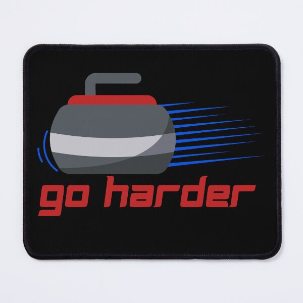 Item preview, Go harder curling winter sport design designed and sold by reka88.