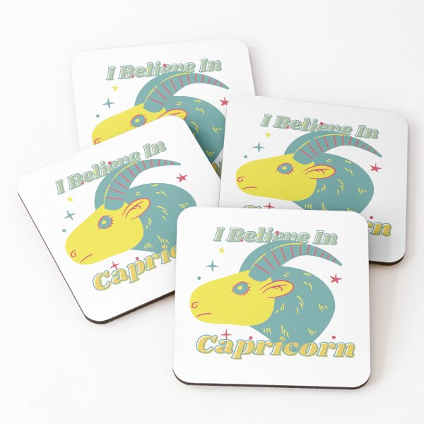 Item preview, Cute I Believe in Capricorn Horoscope Sticker  designed and sold by TheCreativeFab.