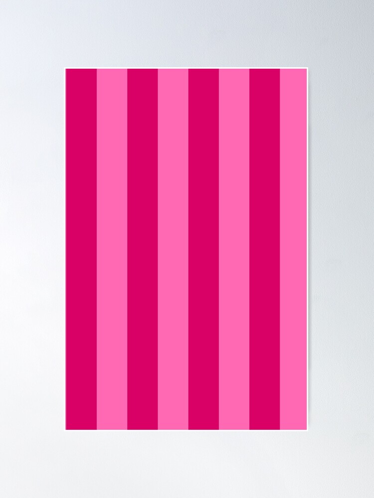 Medium Light Hot Pink and Dark Hot Pink Stripes