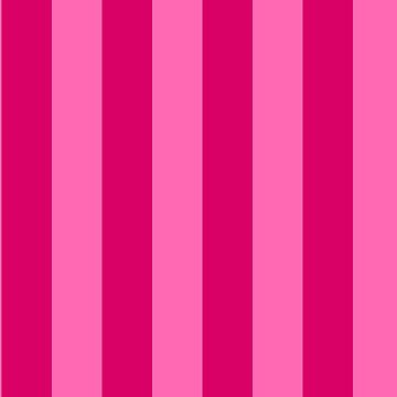 Medium Light Hot Pink and Dark Hot Pink Stripes