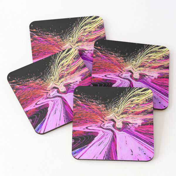 Item preview, Y2K Aesthetic Colors Hot Pink Lilac Pink Shades with Gen Z Yellow and Black 3 of 4 designed and sold by Beachy.