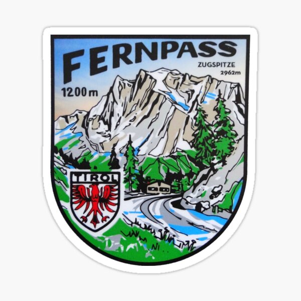 Fernpass Zugspitze Tirol Sticker