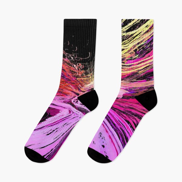 Item preview, Y2K Aesthetic Colors Hot Pink Lilac Pink Shades with Gen Z Yellow and Black 3 of 4 designed and sold by Beachy.