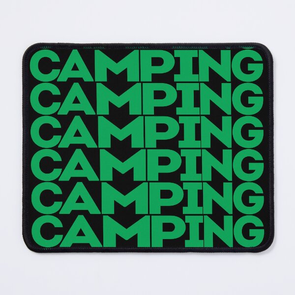 Item preview, Camping in green repeated text designed and sold by hockeng.