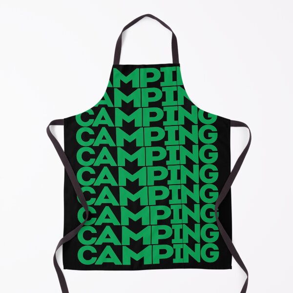 Item preview, Camping in green repeated text designed and sold by hockeng.