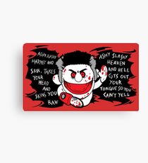 Ashy Slashy Hatchet and Saw Ash Vs Evil Dead T-Shirt Canvas Print
