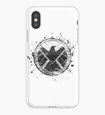 S.H.I.E.L.D Emblem (in gray with white background) iPhone Case/Skin