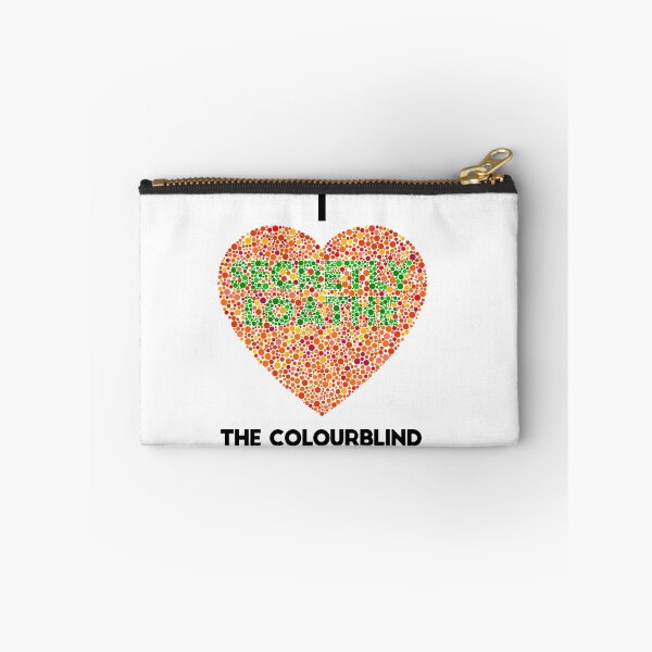 Item preview, Ishihara Colourblind Test: I Heart the Colourblind (AU/UK spelling) designed and sold by ThisOnAShirt.