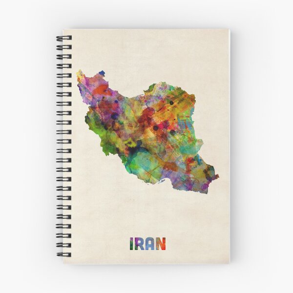 Item preview, Iran Watercolor Map designed and sold by ArtPrints.
