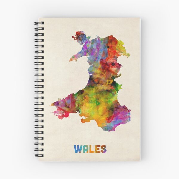 Item preview, Wales Watercolor Map designed and sold by ArtPrints.