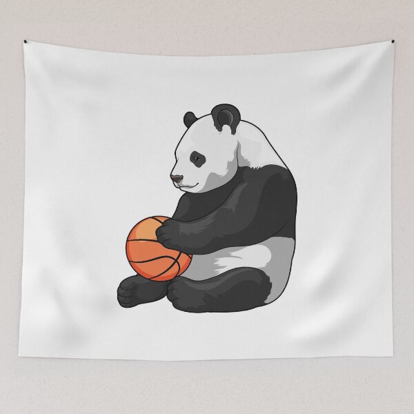 Item preview, Panda Basketball player Basketball designed and sold by Snabdesign84.