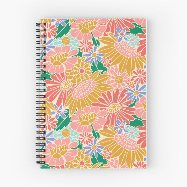 Item preview, 70s Retro Floral - Spring Garden designed and sold by latheandquill.