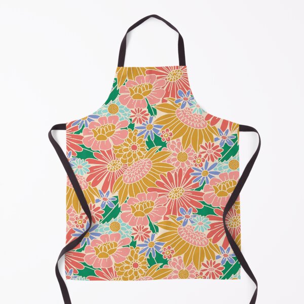 Item preview, 70s Retro Floral - Spring Garden designed and sold by latheandquill.