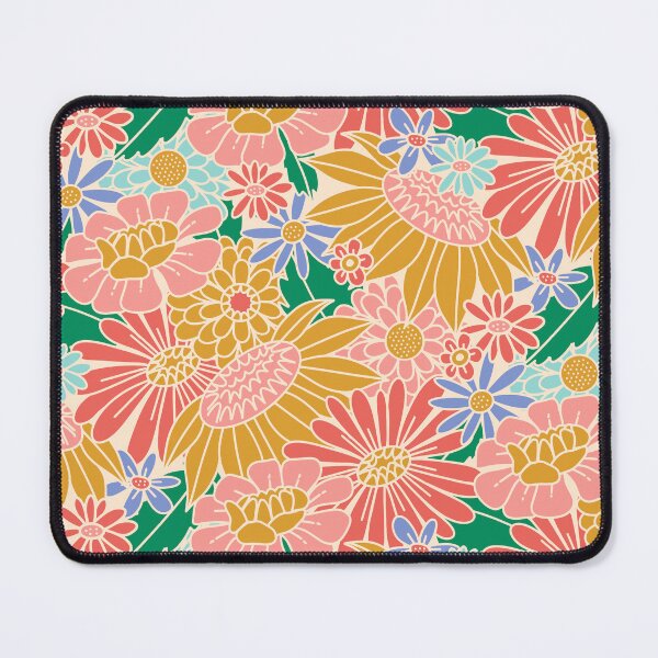 Item preview, 70s Retro Floral - Spring Garden designed and sold by latheandquill.