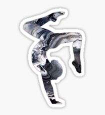Marble Stag Handstand Sticker