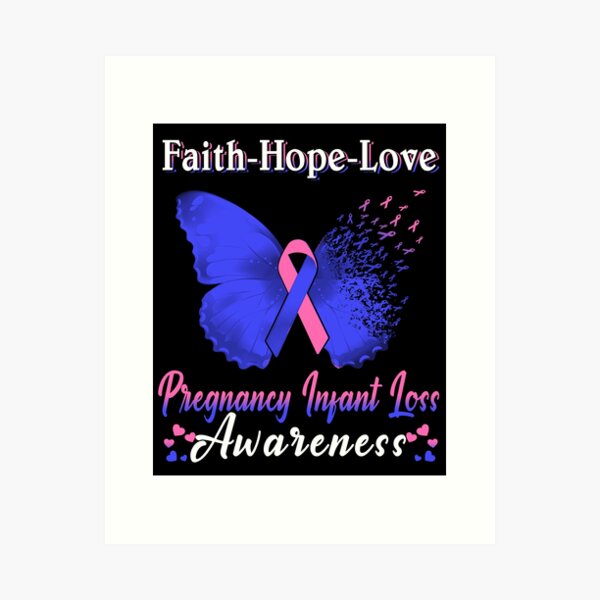 Item preview, Faith Hope Love Butterfly Pregnancy Infant Loss Awareness designed and sold by Gillosina.