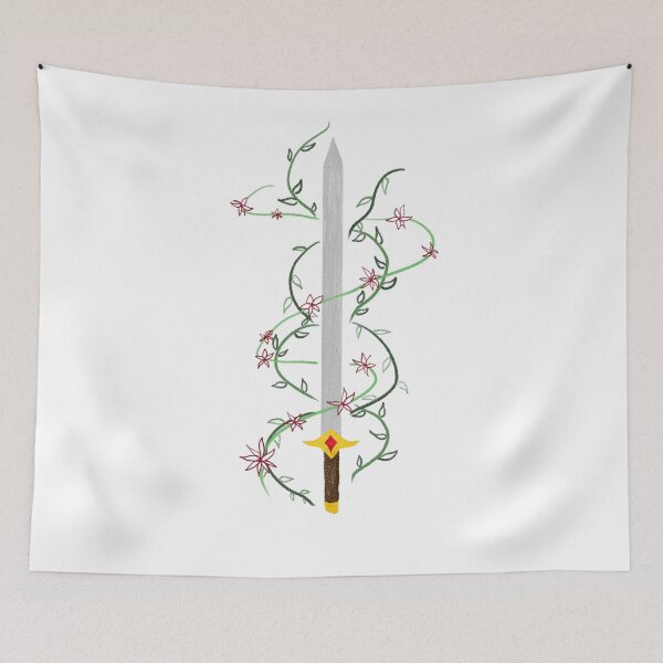 Item preview, sword with vines and flowers designed and sold by sleepixgbeauty.