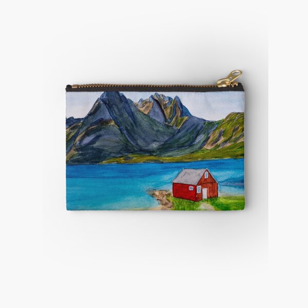 Item preview, Rorbu House in Fishing Village in Lofoten Islands, Norway designed and sold by ArinasFineArt.