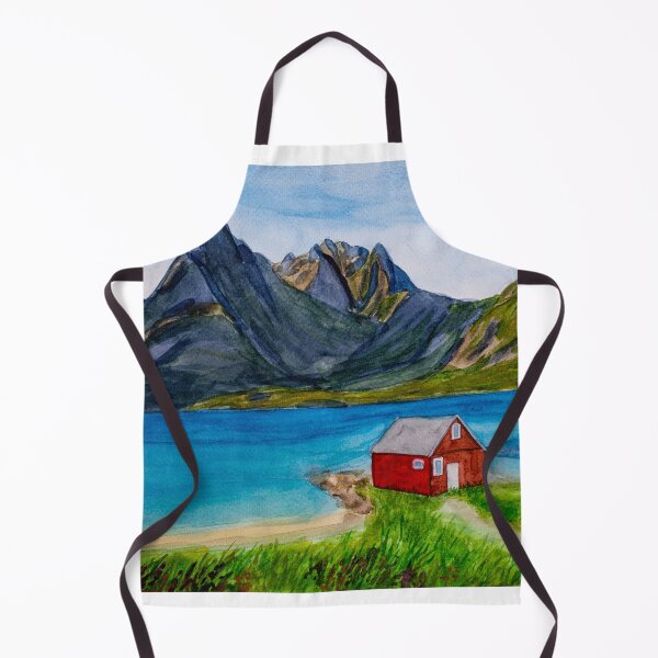 Item preview, Rorbu House in Fishing Village in Lofoten Islands, Norway designed and sold by ArinasFineArt.