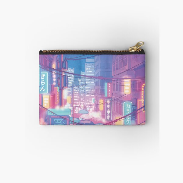 Item preview, The neon Tokyo streets (soft pastel colors) designed and sold by AnGoArt.