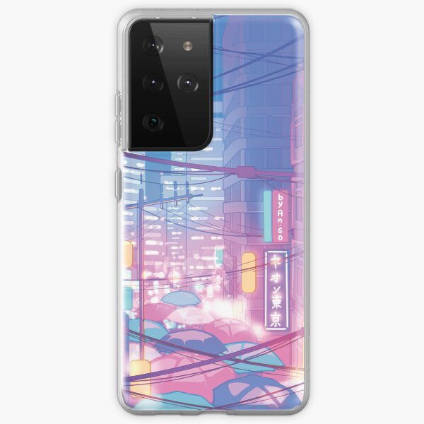 Item preview, The neon Tokyo streets (soft pastel colors) designed and sold by AnGoArt.