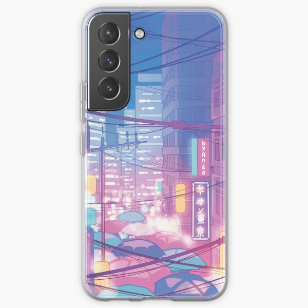 Item preview, The neon Tokyo streets (soft pastel colors) designed and sold by AnGoArt.