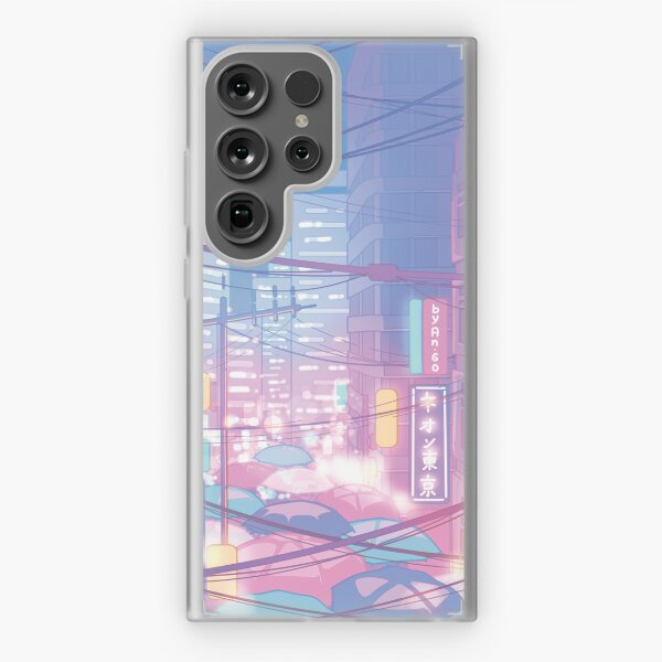 Item preview, The neon Tokyo streets (soft pastel colors) designed and sold by AnGoArt.