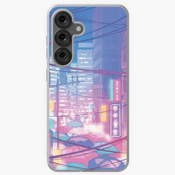 Item preview, The neon Tokyo streets (soft pastel colors) designed and sold by AnGoArt.