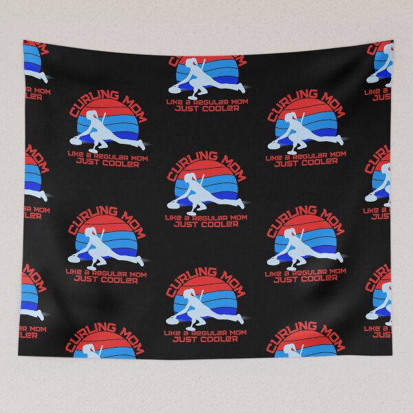 Item preview, Curling mom like a regular mom just cooler  designed and sold by reka88.