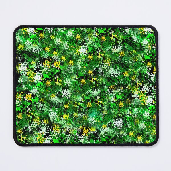 Item preview, White Yellow and Green Flower Pattern designed and sold by designs-by-ann.