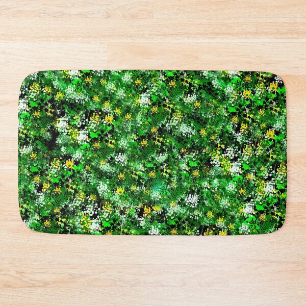 Item preview, White Yellow and Green Flower Pattern designed and sold by designs-by-ann.