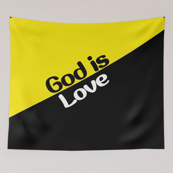 Item preview, God Is Love Christian Quotes designed and sold by bible-prints.
