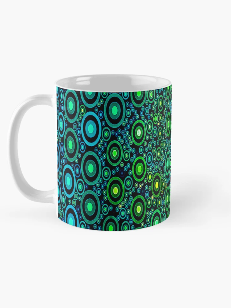 Thumbnail 5 of 6, Coffee Mug, Color Combination Pattern, Retro Abstract Multi Color Pattern designed and sold by Mr-true-design.