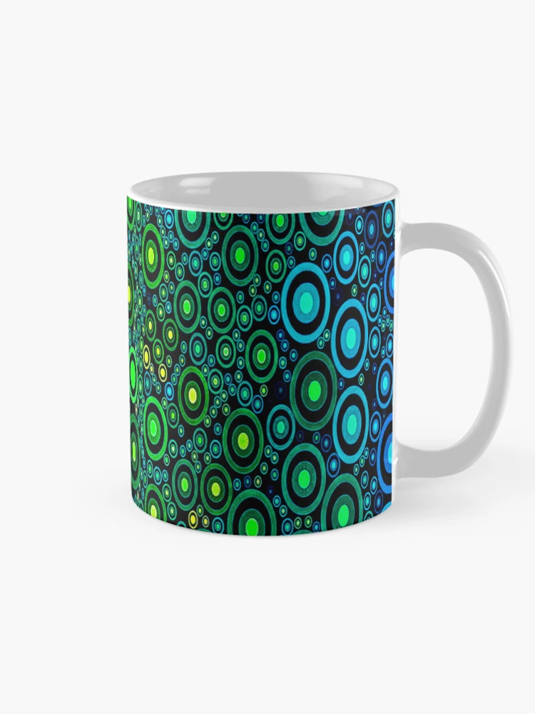 Thumbnail 3 of 6, Coffee Mug, Color Combination Pattern, Retro Abstract Multi Color Pattern designed and sold by Mr-true-design.